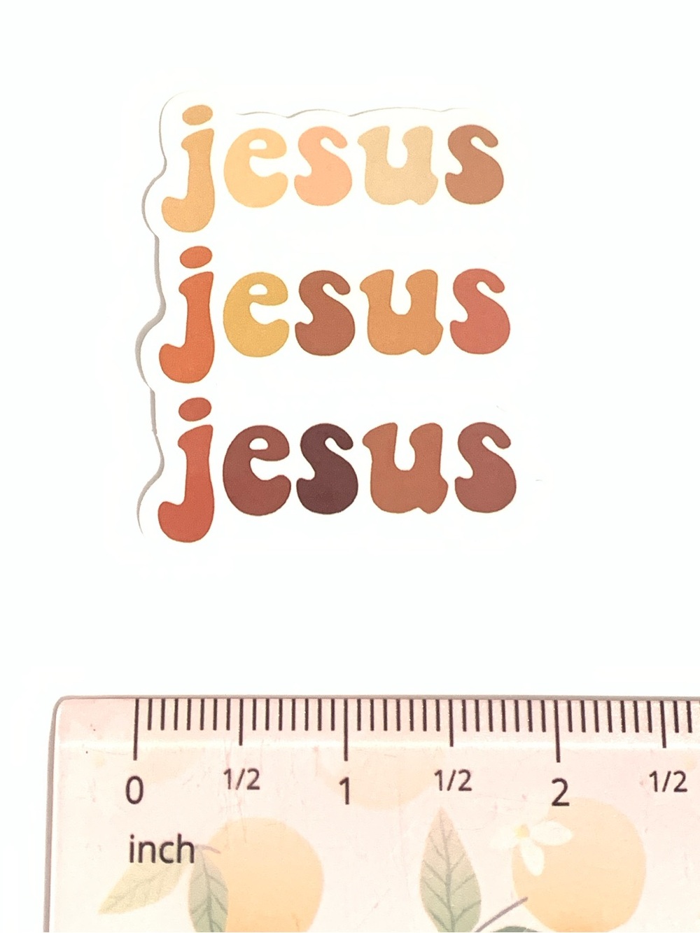 Neutral Tone 'Jesus' Sticker - Picture 3 of 3
